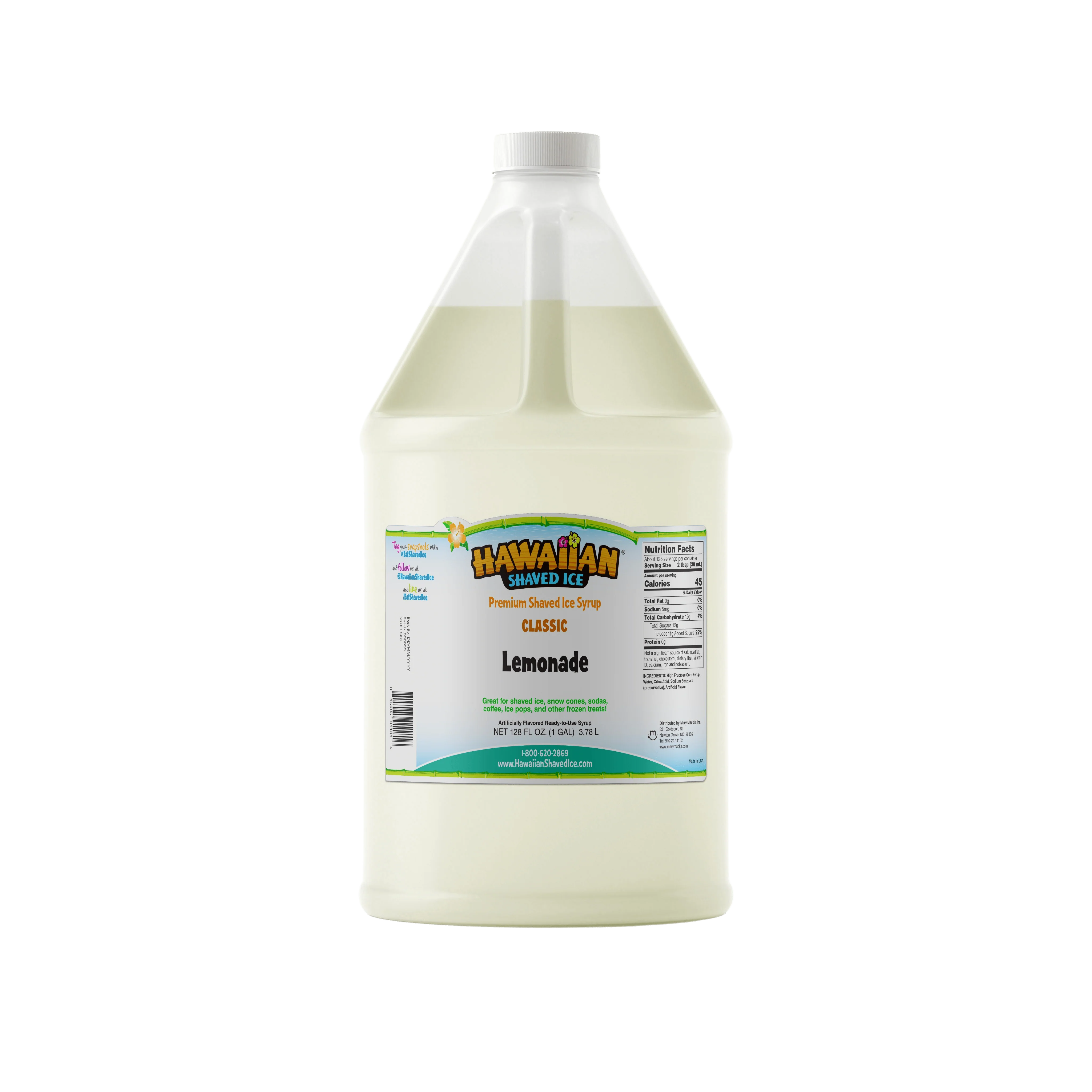 Syrups Sold in Gallons